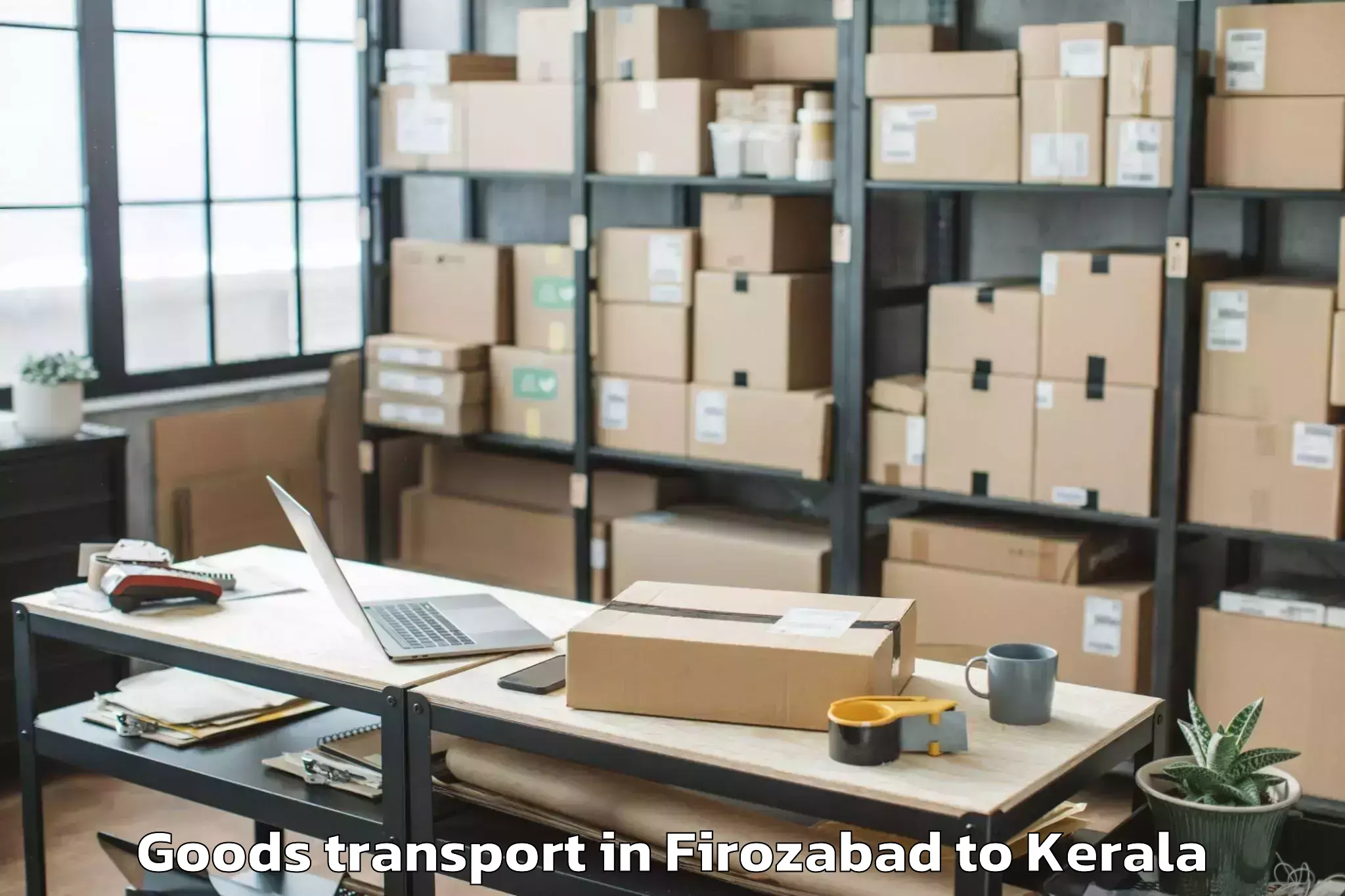 Book Your Firozabad to Ramamangalam Goods Transport Today